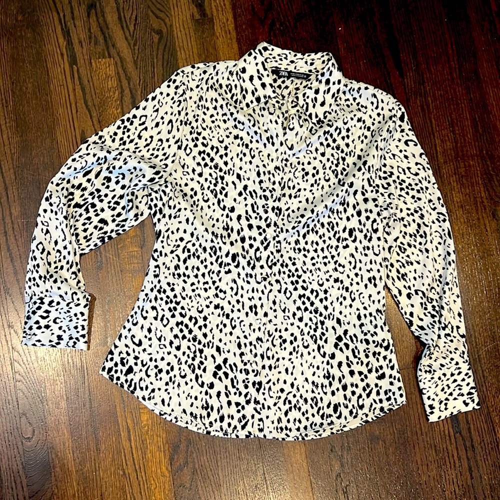 ZARA button down blouse